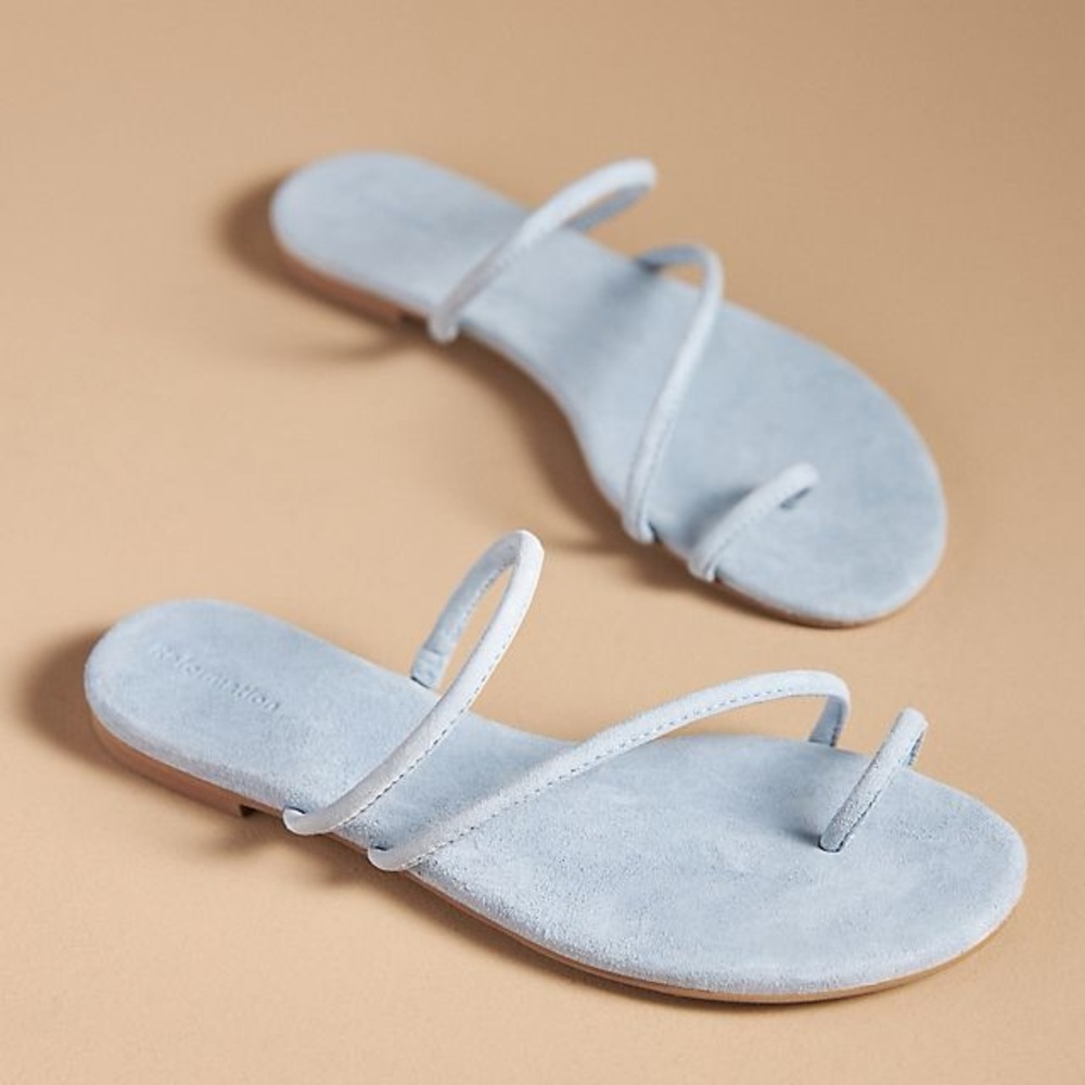 Reformation Light Blue Women's Sandals